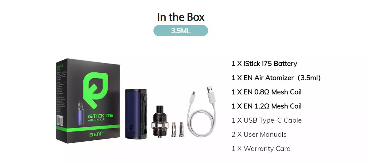 kit iStick Pico i75 EN Air black